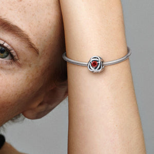 Pandora July True Red Eternity Circle Charm - Fifth Avenue Jewellers