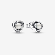 Load image into Gallery viewer, Pandora June Crystal Birthstone Eternity Circle Stud Earrings - Fifth Avenue Jewellers
