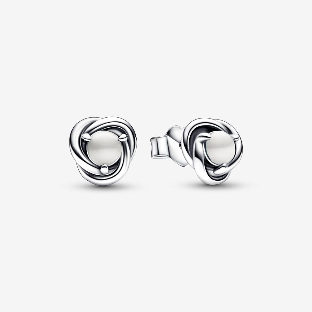 Pandora June Crystal Birthstone Eternity Circle Stud Earrings - Fifth Avenue Jewellers
