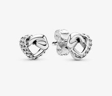 Load image into Gallery viewer, Pandora Knotted Heart Stud Earrings - Fifth Avenue Jewellers
