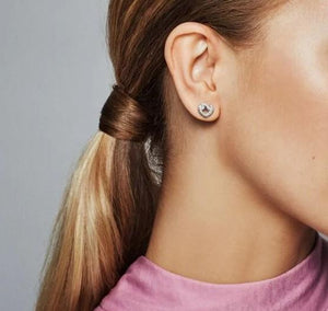 Pandora Knotted Heart Stud Earrings - Fifth Avenue Jewellers