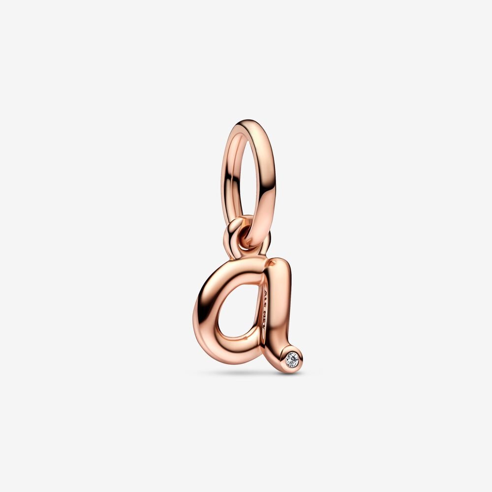 Pandora Letter A Script Alphabet Dangle Charm - Fifth Avenue Jewellers