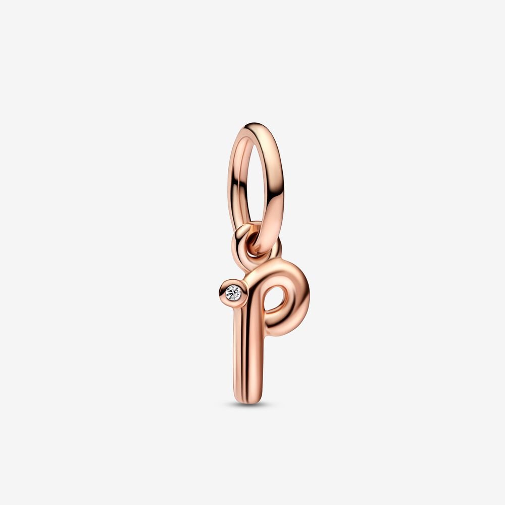Pandora Letter P Script Alphabet Dangle Charm - Fifth Avenue Jewellers
