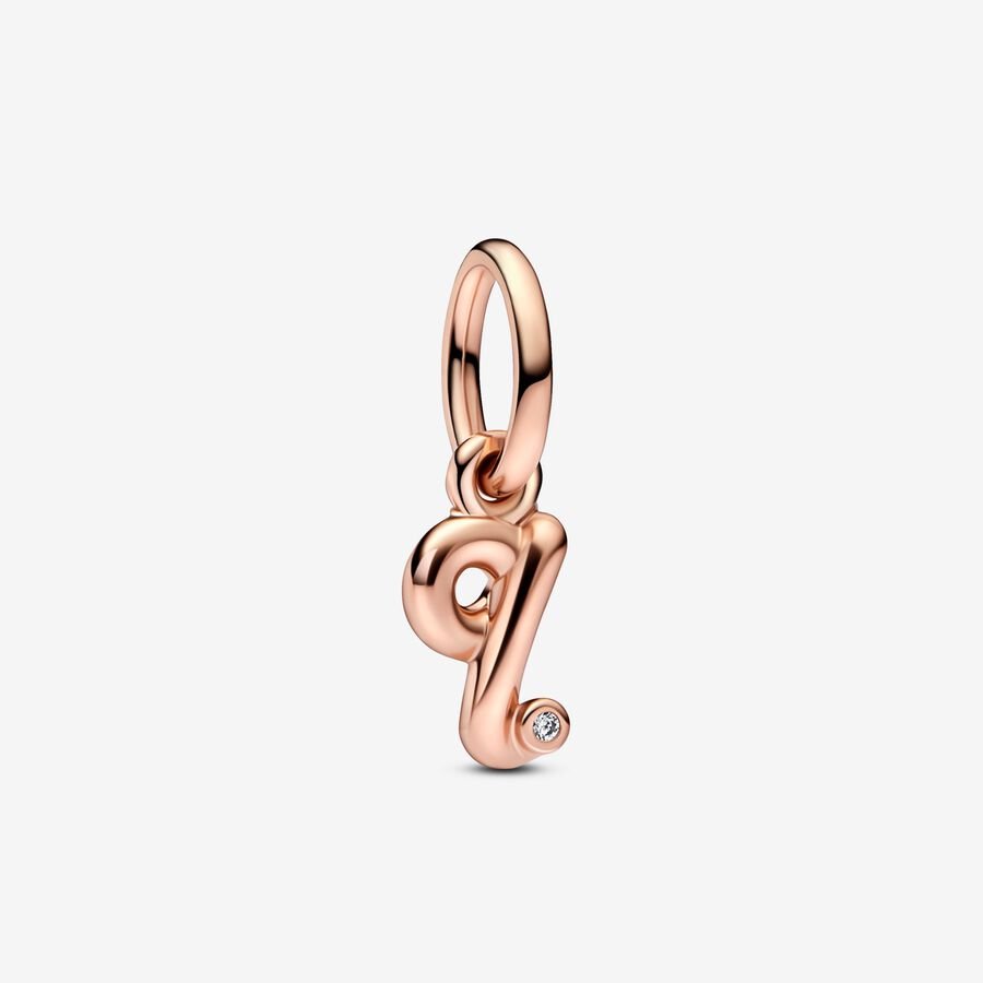 Pandora Letter Q Script Alphabet Dangle Charm - Fifth Avenue Jewellers