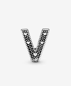 Pandora Letter V Alphabet Charm - Fifth Avenue Jewellers