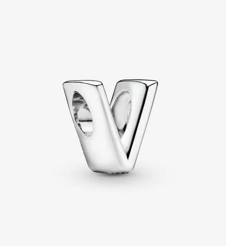 Pandora Letter V Alphabet Charm - Fifth Avenue Jewellers
