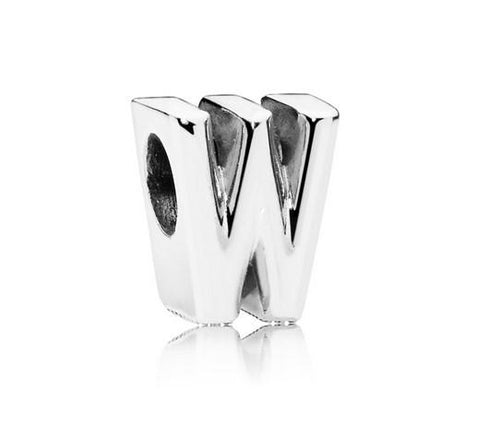 Pandora Letter W Alphabet Charm - Fifth Avenue Jewellers