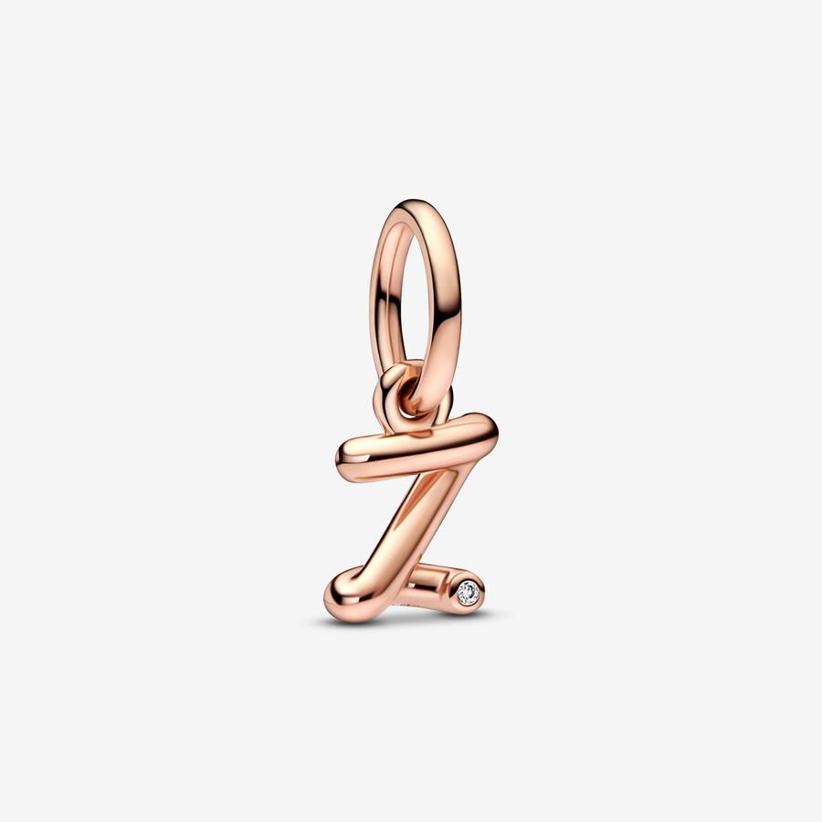 Pandora Letter Z Script Alphabet Dangle Charm - Fifth Avenue Jewellers