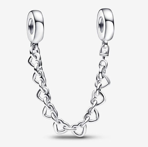 Pandora Linked Hearts Safety Chain - Fifth Avenue Jewellers