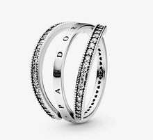 Load image into Gallery viewer, Pandora Logo &amp; Hearts Ring - Fifth Avenue Jewellers
