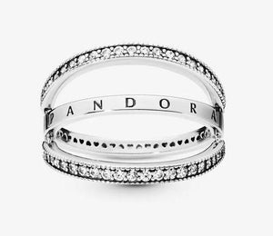 Pandora Logo & Hearts Ring - Fifth Avenue Jewellers