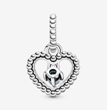 Load image into Gallery viewer, Pandora March Aqua Blue Beaded Heart Dangle Charm - Fifth Avenue Jewellers
