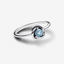 Load image into Gallery viewer, Pandora March Sea Aqua Blue Eternity Circle Ring - Fifth Avenue Jewellers
