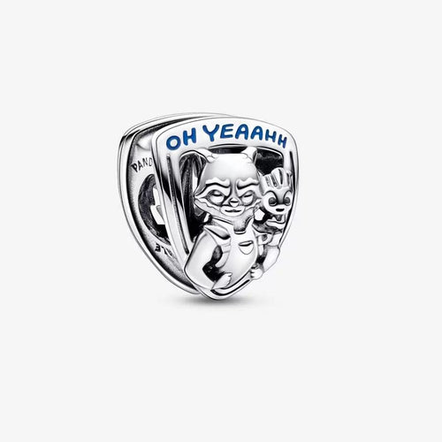 Pandora Marvel Guardians of the Galaxy Rocket Raccoon & Groot Emblem Charm - Fifth Avenue Jewellers