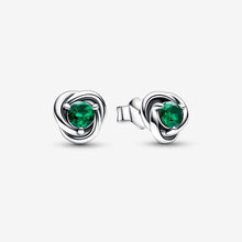 Load image into Gallery viewer, Pandora May Crystal Birthstone Eternity Circle Stud Earrings - Fifth Avenue Jewellers
