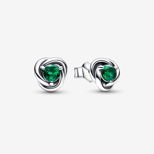 Pandora May Crystal Birthstone Eternity Circle Stud Earrings - Fifth Avenue Jewellers