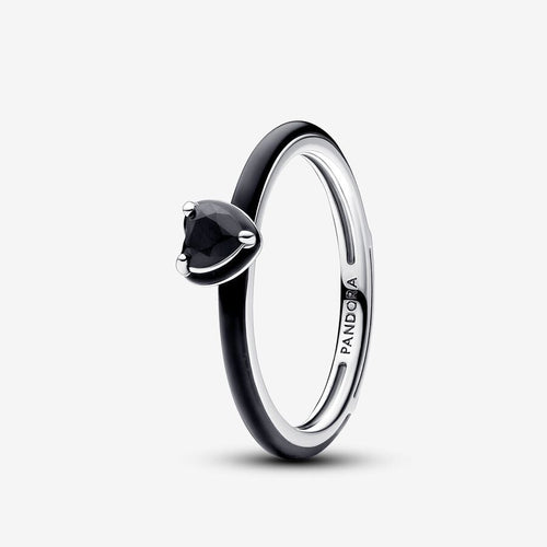 Pandora ME Black Chakra Heart Ring - Fifth Avenue Jewellers
