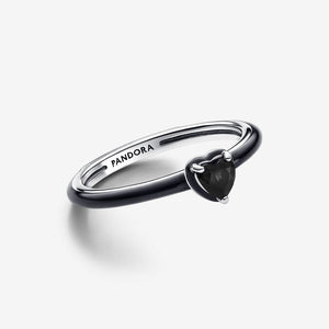 Pandora ME Black Chakra Heart Ring - Fifth Avenue Jewellers