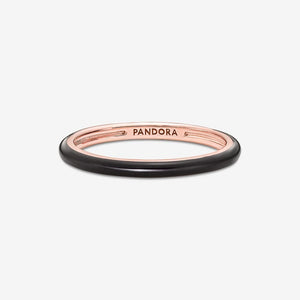 Pandora Me Black Enamel Ring - Fifth Avenue Jewellers