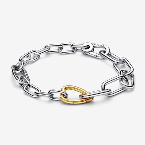 Pandora ME Two-tone Heart Link Chain Bracelet - Fifth Avenue Jewellers