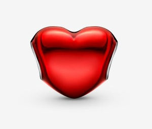 Pandora Metallic Red Heart Charm - Fifth Avenue Jewellers