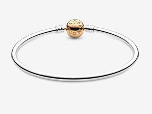 Pandora Moments 14K Gold Clasp Bangle - Fifth Avenue Jewellers