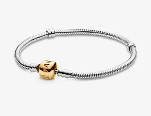 Pandora Moments 14K Gold Clasp Snake Chain Bracelet - Fifth Avenue Jewellers
