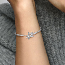 Load image into Gallery viewer, Pandora Moments Asymmetric Star T-bar Snake Chain Bracelet - Fifth Avenue Jewellers
