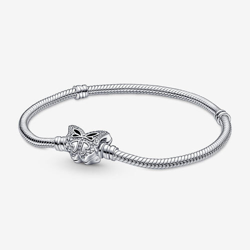 Pandora Moments Butterfly Clasp Snake Chain Bracelet - Fifth Avenue Jewellers