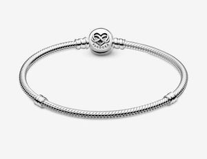 Pandora Moments Heart Infinity Clasp Snake Chain Bracelet - Fifth Avenue Jewellers