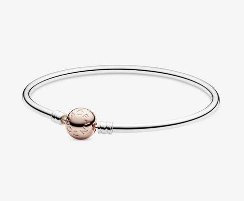 Pandora Moments Rose Clasp Bangle - Fifth Avenue Jewellers