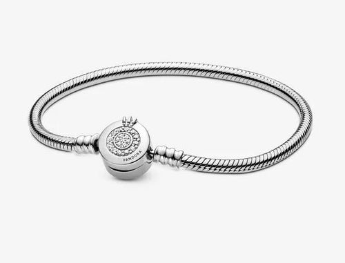 Pandora Moments Sparkling Crown O Snake Chain Bracelet - Fifth Avenue Jewellers