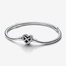 Load image into Gallery viewer, Pandora Moments Sparkling Infinity Heart Clasp Snake Chain Bracelet - Fifth Avenue Jewellers
