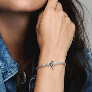 Pandora Moments Sparkling Moon Clasp Snake Chain Bracelet - Fifth Avenue Jewellers