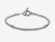 Load image into Gallery viewer, Pandora Moments T-Bar Snake Chain Bracelet - Fifth Avenue Jewellers
