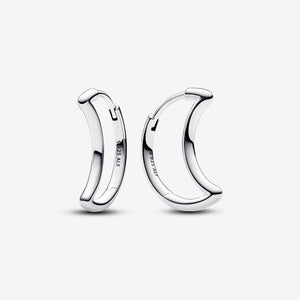 Pandora Moon Hoop Earrings - Fifth Avenue Jewellers