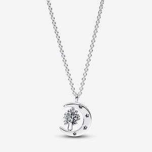Pandora Moon & Spinning Tree of Life Pendant Necklace - Fifth Avenue Jewellers