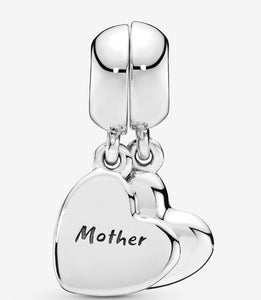 Pandora Mother & Son Split Heart Dangle Charm - Fifth Avenue Jewellers