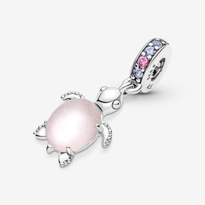 Pandora Murano Glass Pink Sea Turtle Dangle Charm - Fifth Avenue Jewellers