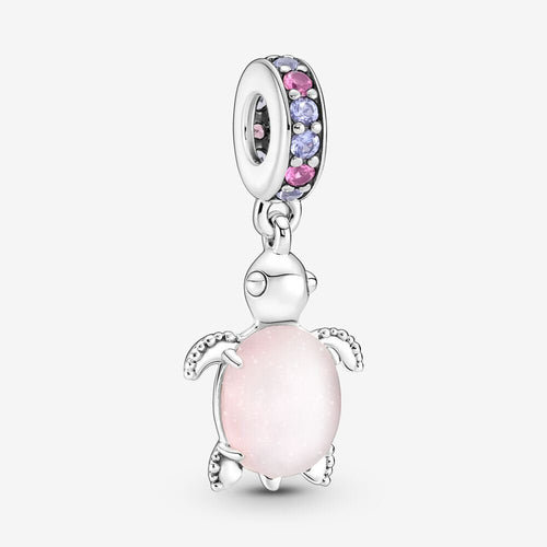 Pandora Murano Glass Pink Sea Turtle Dangle Charm - Fifth Avenue Jewellers