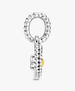 Pandora November Honey Beaded Heart Dangle Charm - Fifth Avenue Jewellers