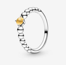 Load image into Gallery viewer, Pandora November Honey Beaded Ring - Fifth Avenue Jewellers
