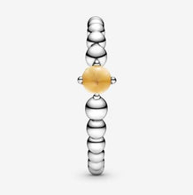 Load image into Gallery viewer, Pandora November Honey Beaded Ring - Fifth Avenue Jewellers
