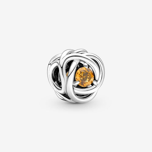 Pandora November Honey Eternity Circle Charm - Fifth Avenue Jewellers
