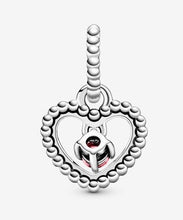Load image into Gallery viewer, Pandora October Petal Pink Beaded Heart Dangle Charm - Fifth Avenue Jewellers

