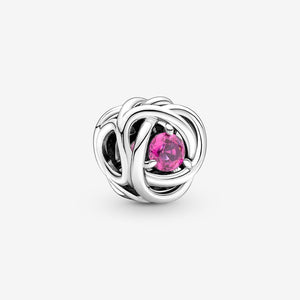 Pandora October Pink Eternity Circle Charm - Fifth Avenue Jewellers