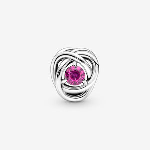 Pandora October Pink Eternity Circle Charm - Fifth Avenue Jewellers