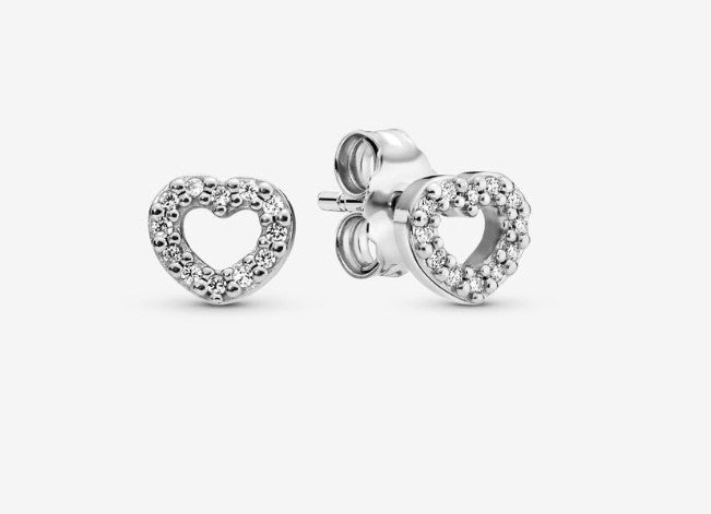 Pandora Open Heart Stud Earrings - Fifth Avenue Jewellers