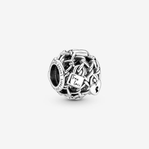 Pandora Openwork Chain Link Padlock Charm - Fifth Avenue Jewellers