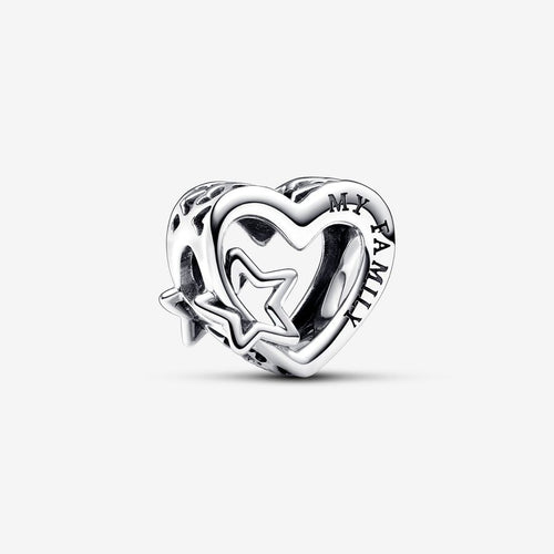 Pandora Openwork Family Heart & Star Charm - Fifth Avenue Jewellers